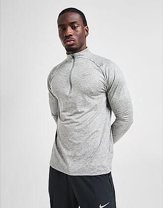 Nike Dri-FIT hardlooptop met korte rits voor heren Stride Smoke Grey- Heren Smoke Grey