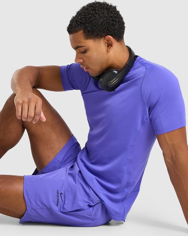 Nike Dri-FIT herenshorts (15 cm) Pro Training Paars- Heren Paars