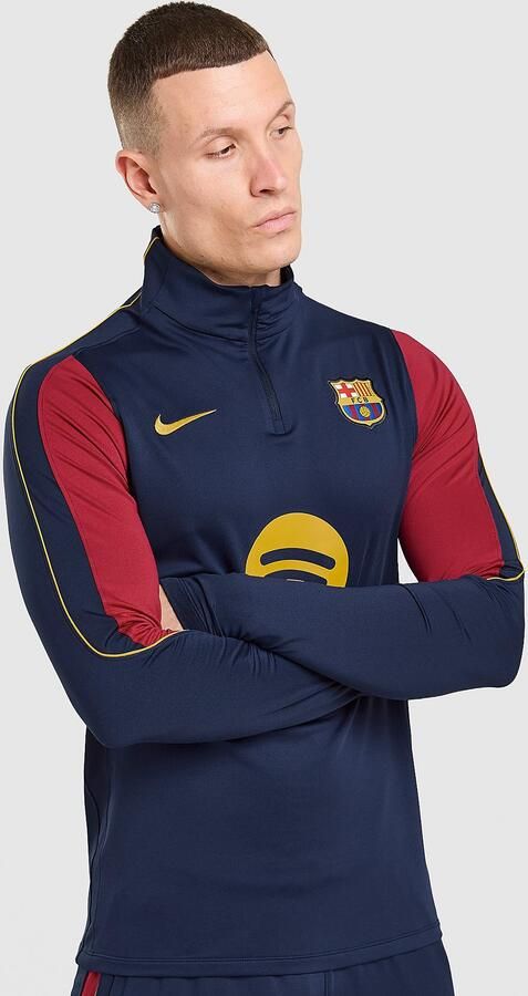 Nike Dri-FIT knit voetbaltrainingstop voor heren FC Barcelona Strike Blauw- Heren Blauw