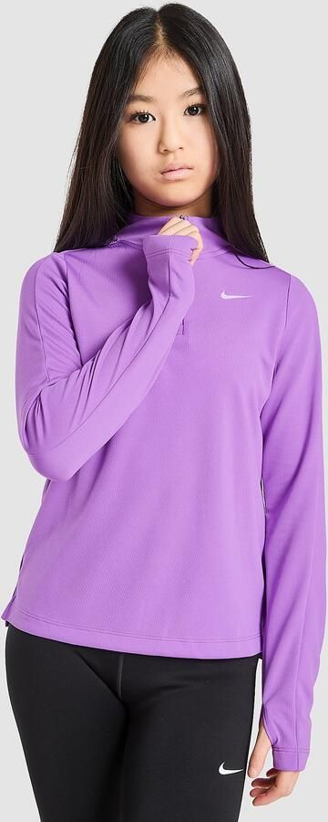 Nike Dri-FIT stop met lange mouwen en korte rits Paars