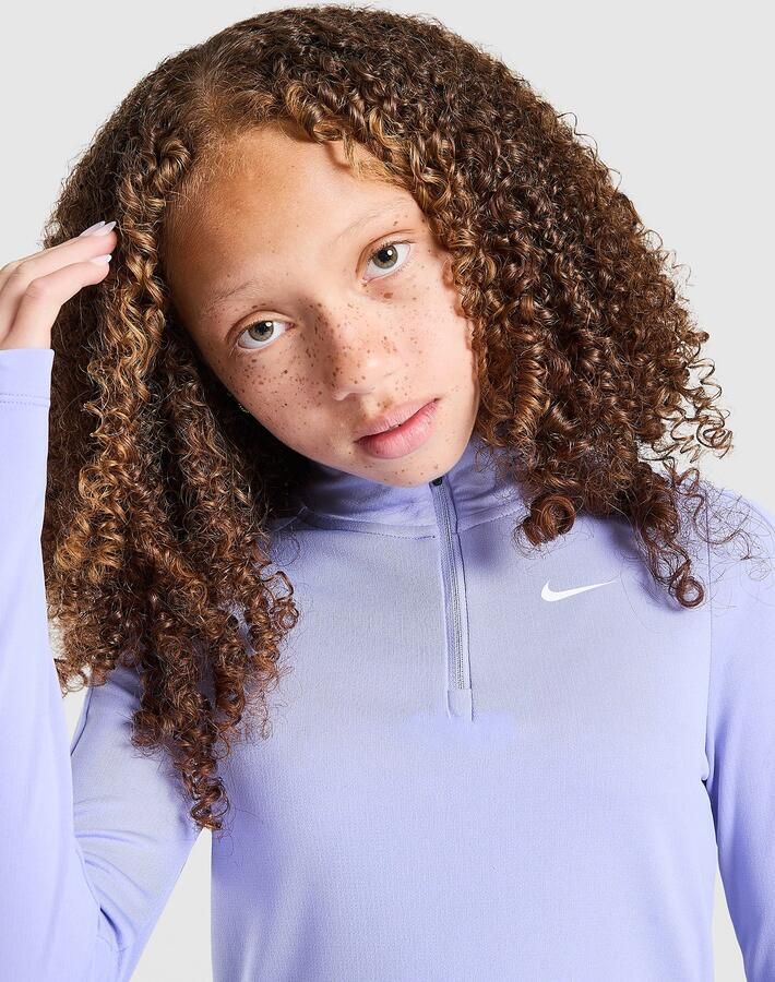 Nike Dri-FIT stop met lange mouwen en korte rits Paars