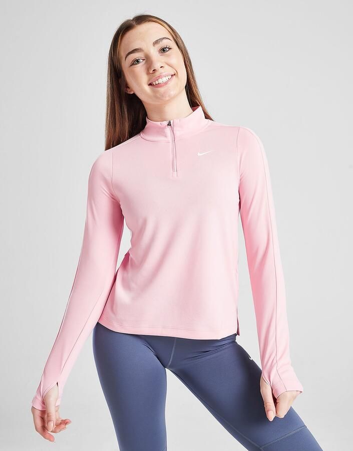 Nike Dri-FIT stop met lange mouwen en korte rits Roze