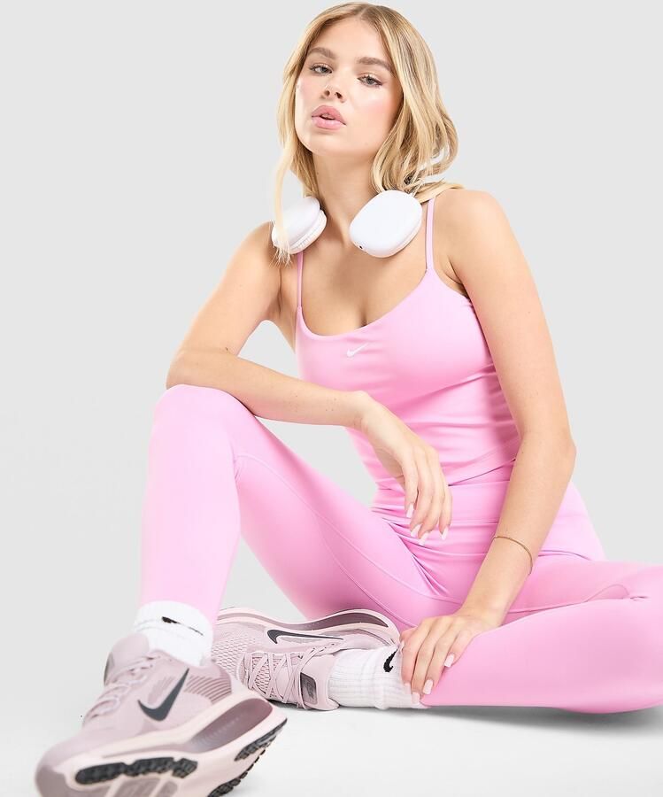 Nike Dri-FIT One Tanktop met standaardpasvorm voor dames Roze- Dames Roze