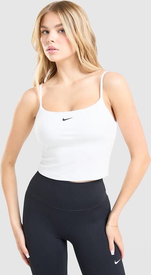 Nike Dri-FIT One Tanktop met standaardpasvorm voor dames Wit- Dames Wit