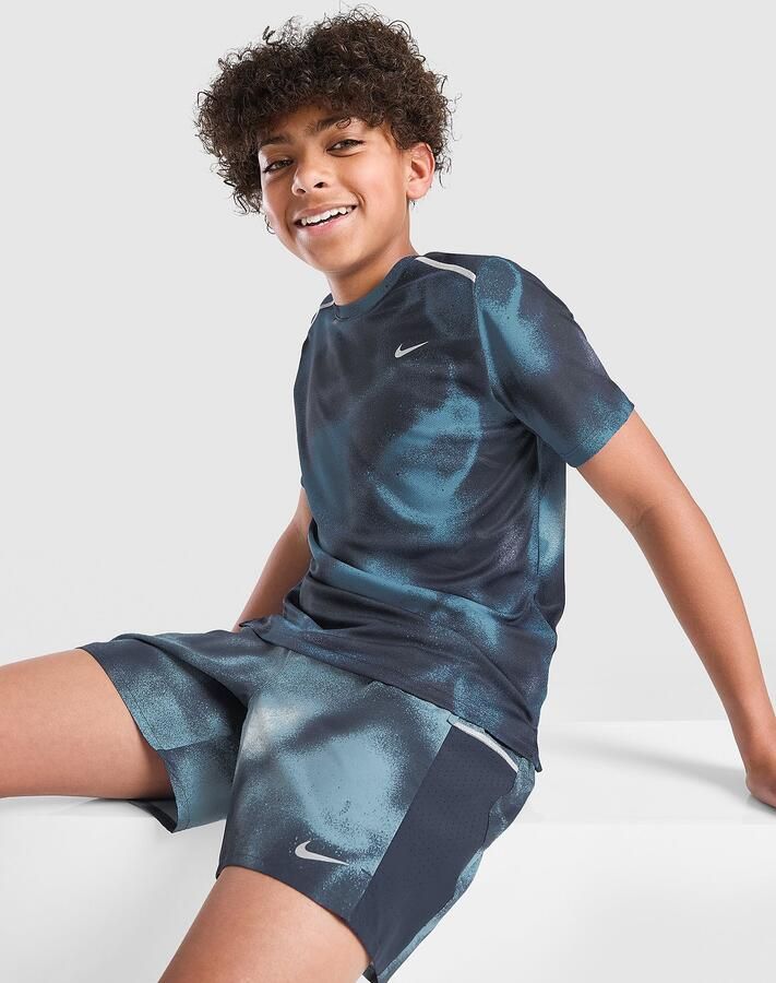 Nike Dri-FIT shorts voor kids Miler Blauw Kind Blauw