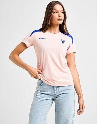 Nike Dri-FIT voetbaltop met korte mouwen voor dames FFF Strike Washed Coral- Dames Washed Coral