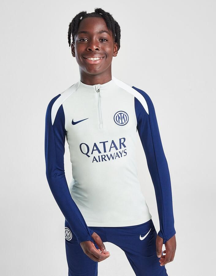 Nike Dri-FIT voetbaltrainingstop voor kids Inter Milan Strike Grijs