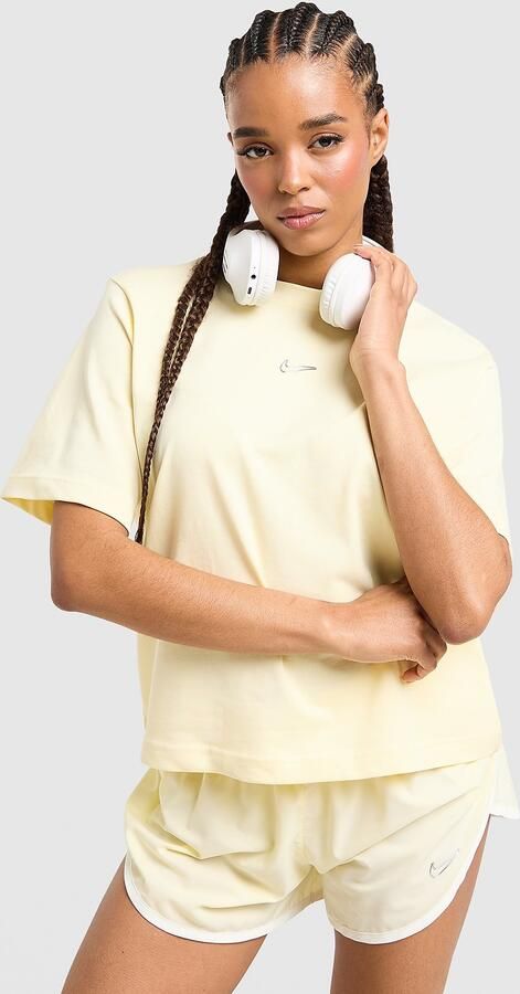 Nike Essential Boxy T-Shirt Geel- Dames Geel