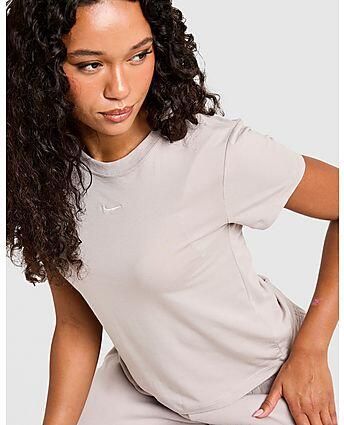 Nike Essential Sportswear Chill Knit T-Shirt Grey- Dames Grey