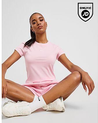 Nike Essential Sportswear Chill Knit T-Shirt Pink- Dames Pink