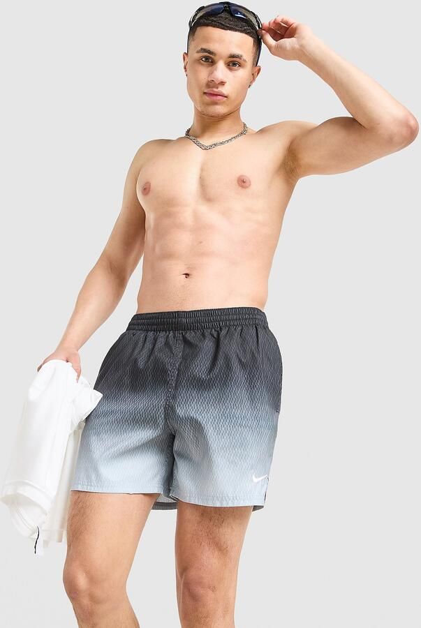 Nike Fade All Over Print Swim Shorts Grijs- Heren Grijs