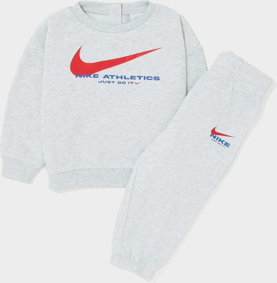 Nike Fleece Swoosh Tracksuit Infant Grijs Kind Grijs