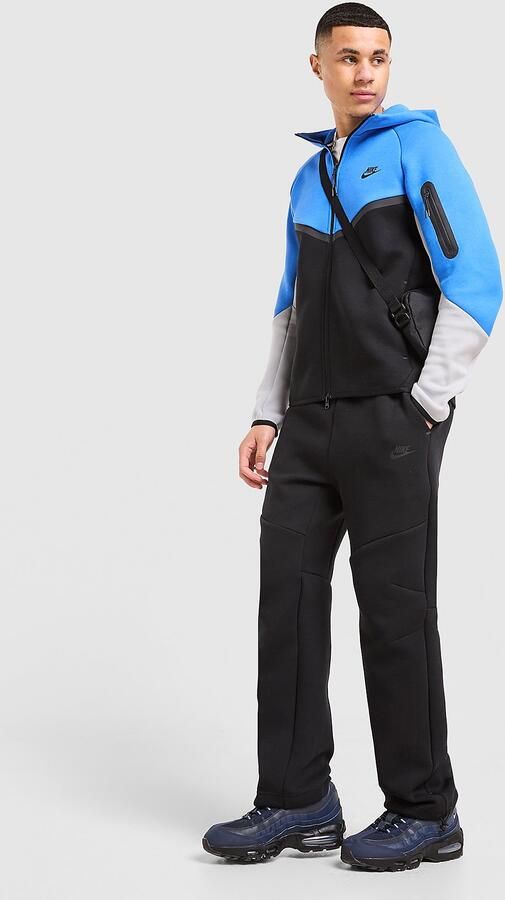 Nike Fleecebroek met open zoom voor heren Tech Zwart- Heren Zwart