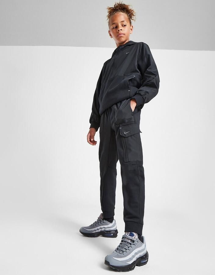 Nike Fleecebroek voor kids Sportswear City Utility EasyOn Zwart