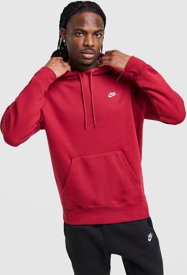 Nike Fleecehoodie voor heren Club Rood- Heren Rood