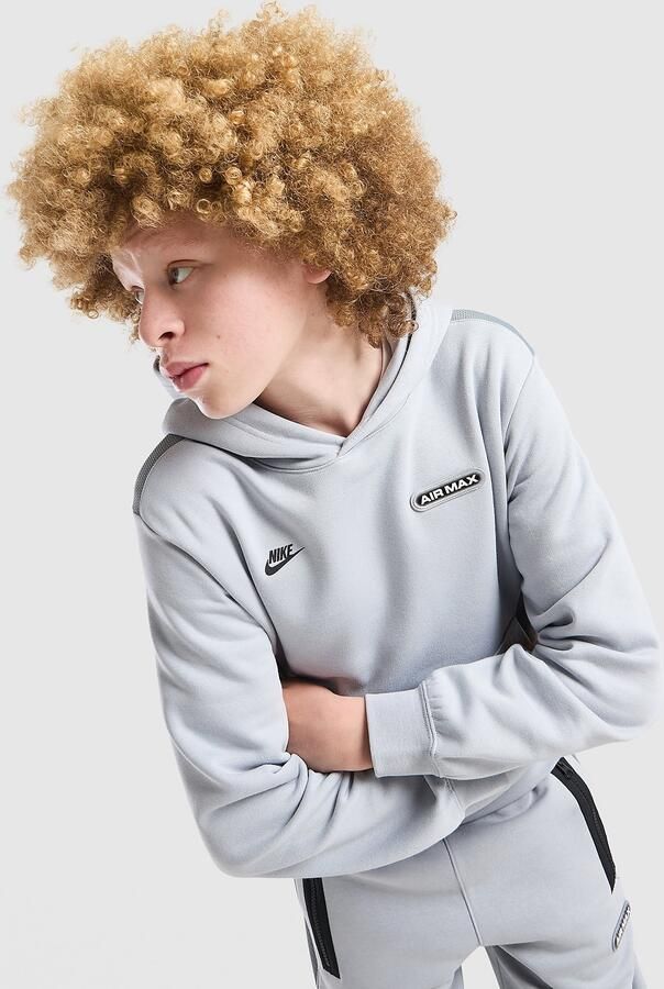 Nike Fleecehoodie voor Sportswear Air Max Grijs Kind Grijs
