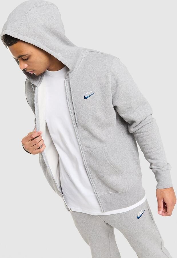 Nike Foundation Full Zip Hoodie Grijs- Heren Grijs