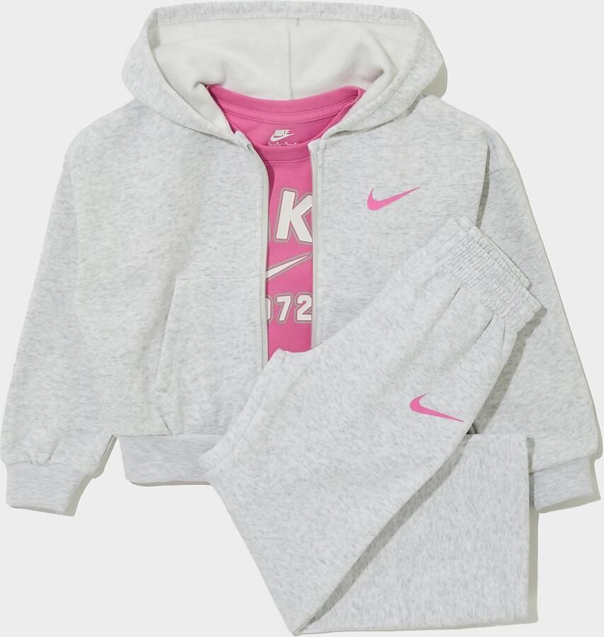 Nike ' 3-Piece Fleece Set Children Grijs Kind Grijs