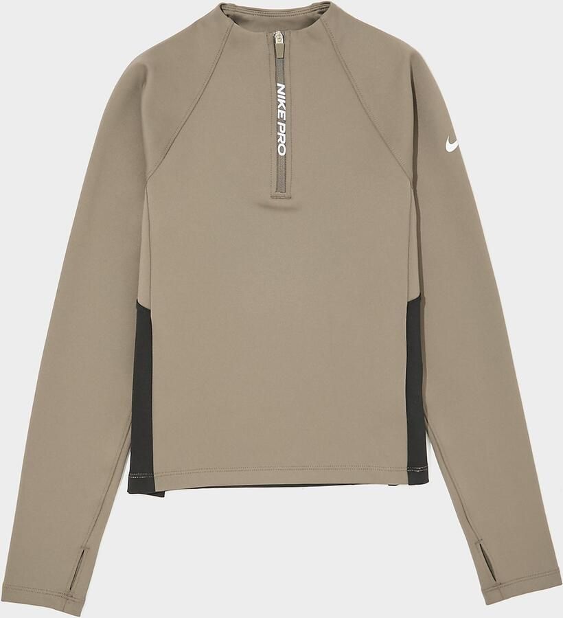 Nike Dri-FIT top met halflange ritssluiting voor Pro Grijs Kind Grijs
