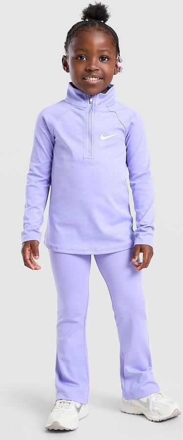 Nike ' Pacer 1 4 Zip Top Leggings Set Children Paars Kind Paars