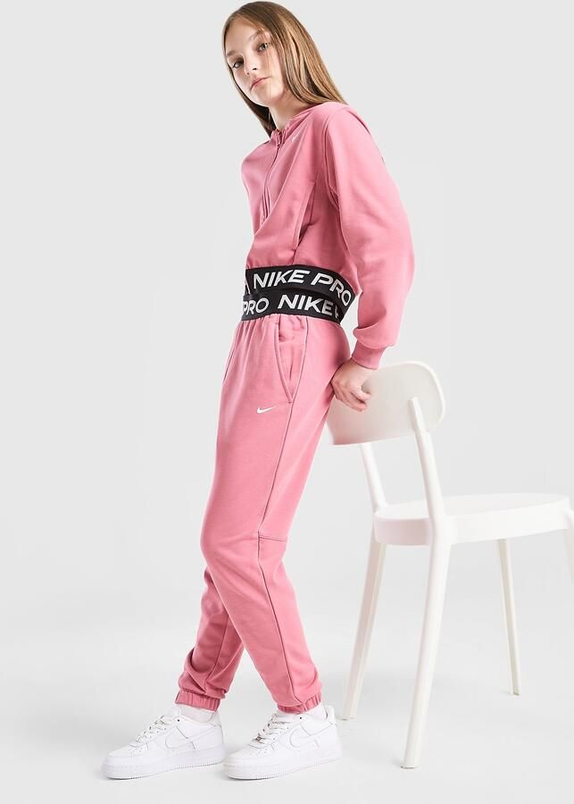 Nike ' Pro Dri-FIT Fleece Joggers Junior Roze