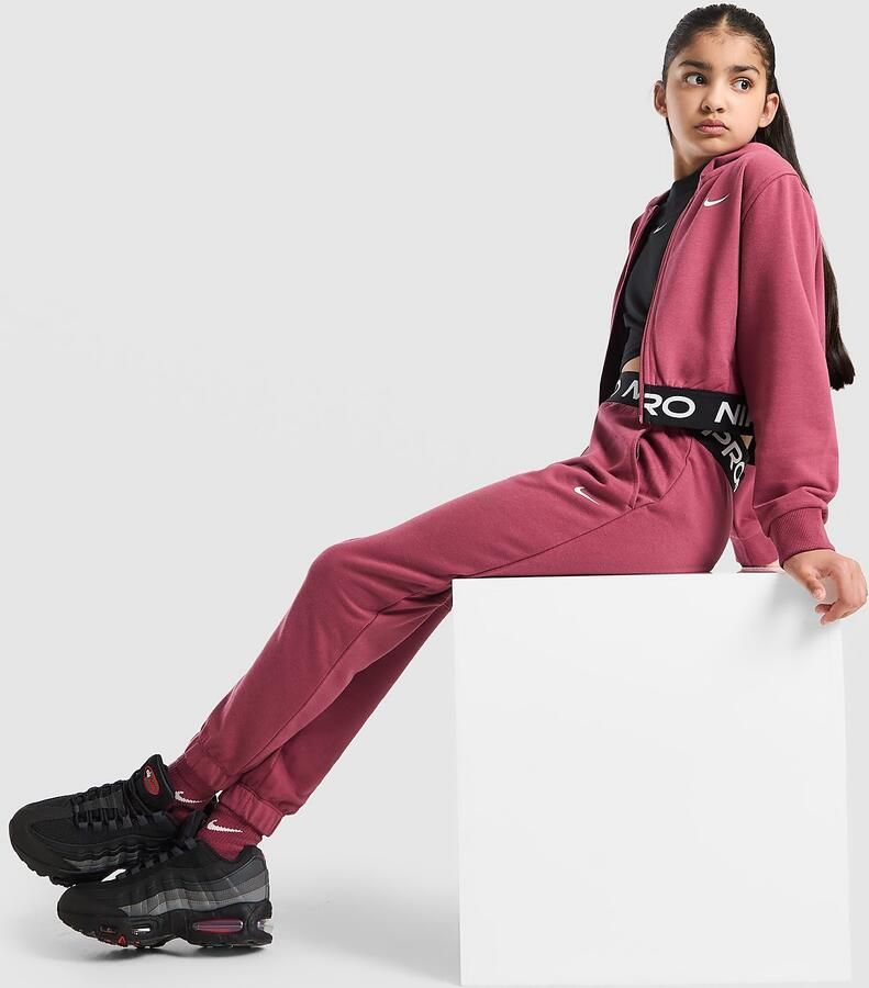 Nike ' Pro Dri-FIT Fleece Joggers Junior Roze Kind Roze