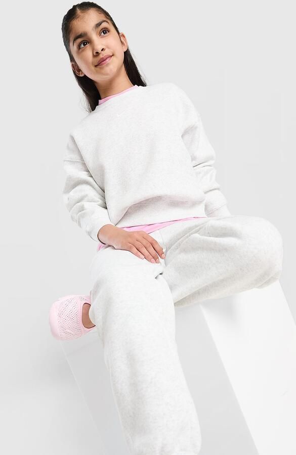 Nike ' Studio Fleece Crew Sweatshirt Junior Grijs Kind Grijs