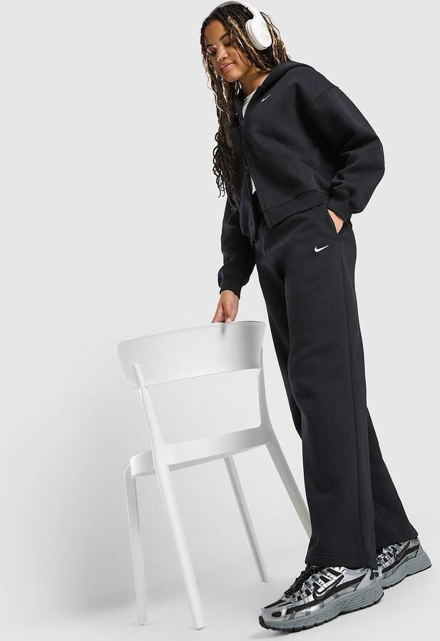 Nike ' Studio Fleece Wide Leg Joggers Junior Zwart Kind Zwart
