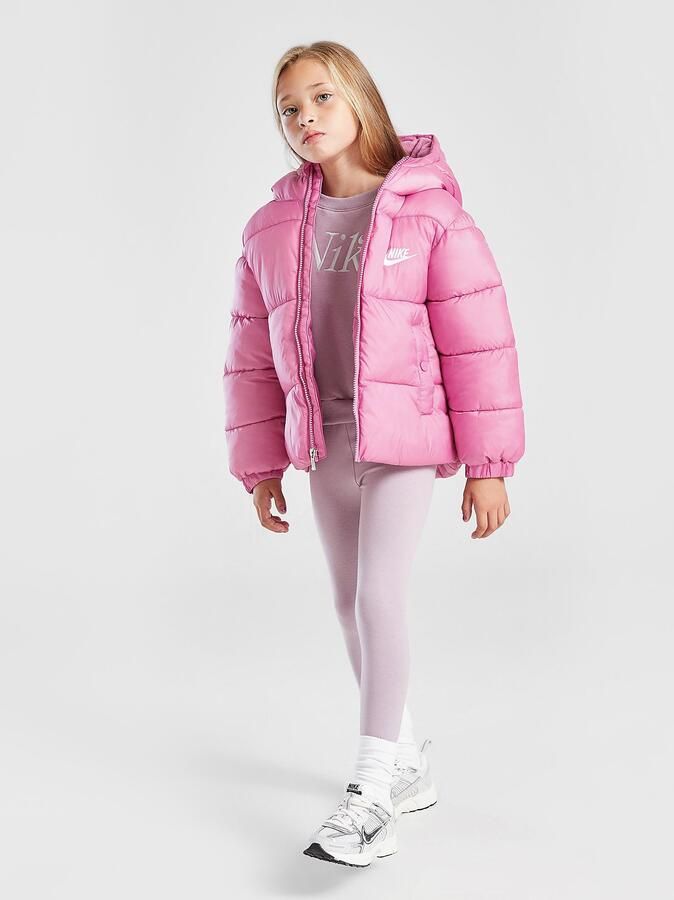 Nike ' Wide Baffle Puffer Jacket Children Roze