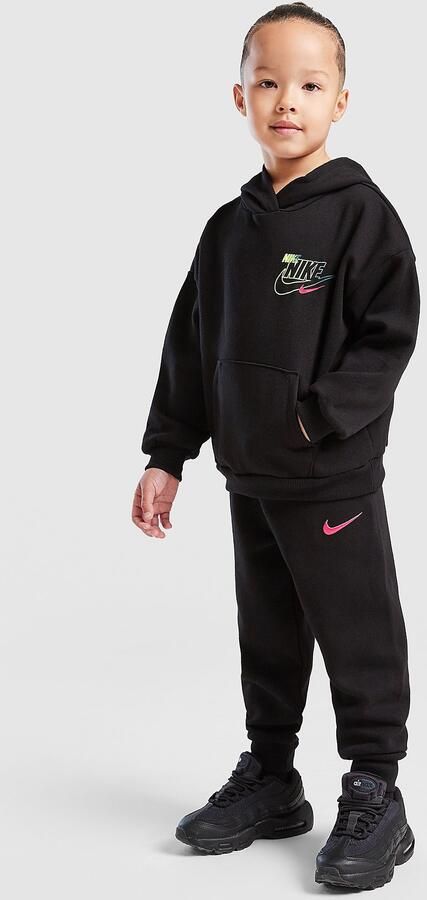 Nike Glow Repeat Swoosh Tracksuit Children Zwart Kind Zwart