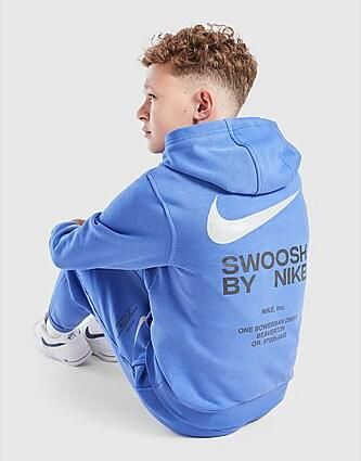 Nike Graphic Hoodie Junior Blue Kind Blue