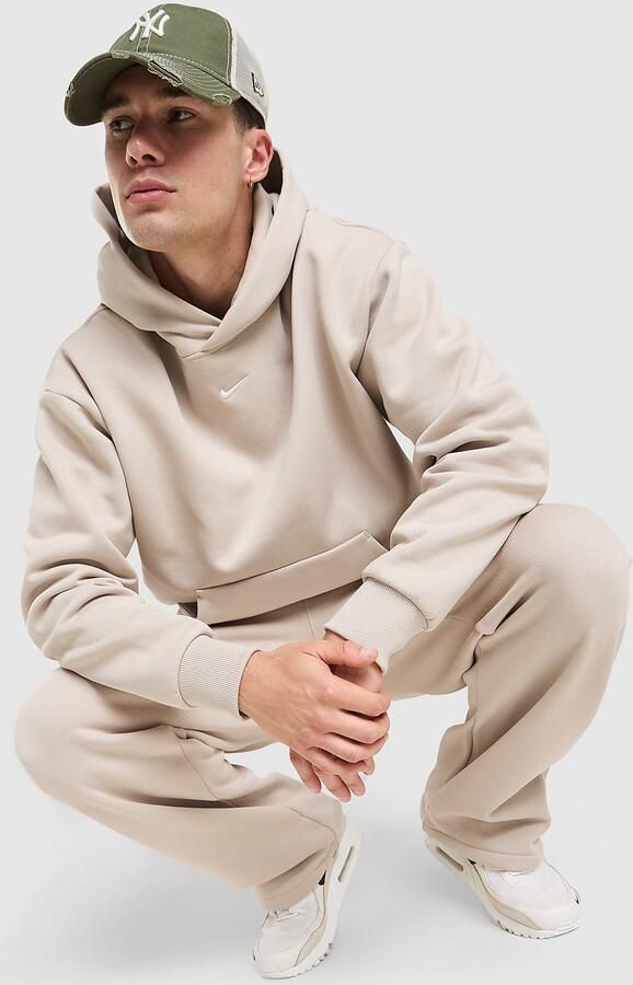 Nike Herenhoodie Solo fleece Bruin- Heren Bruin
