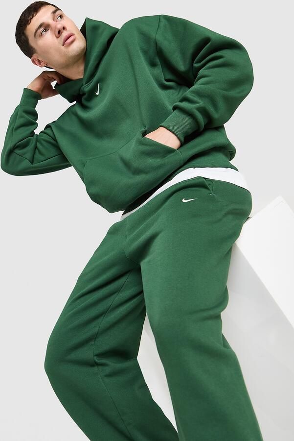 Nike Herenhoodie Solo fleece Groen- Heren Groen