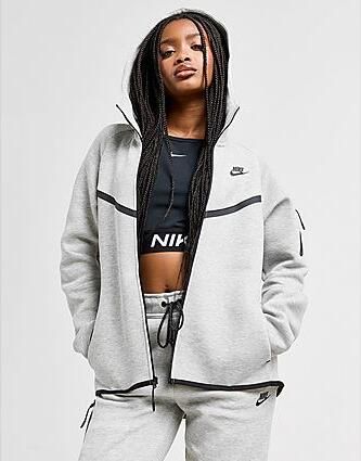 Nike Hoodie met rits voor dames Sportswear Tech Fleece Windrunner Dark Grey Heather- Dames Dark Grey Heather - Foto 5