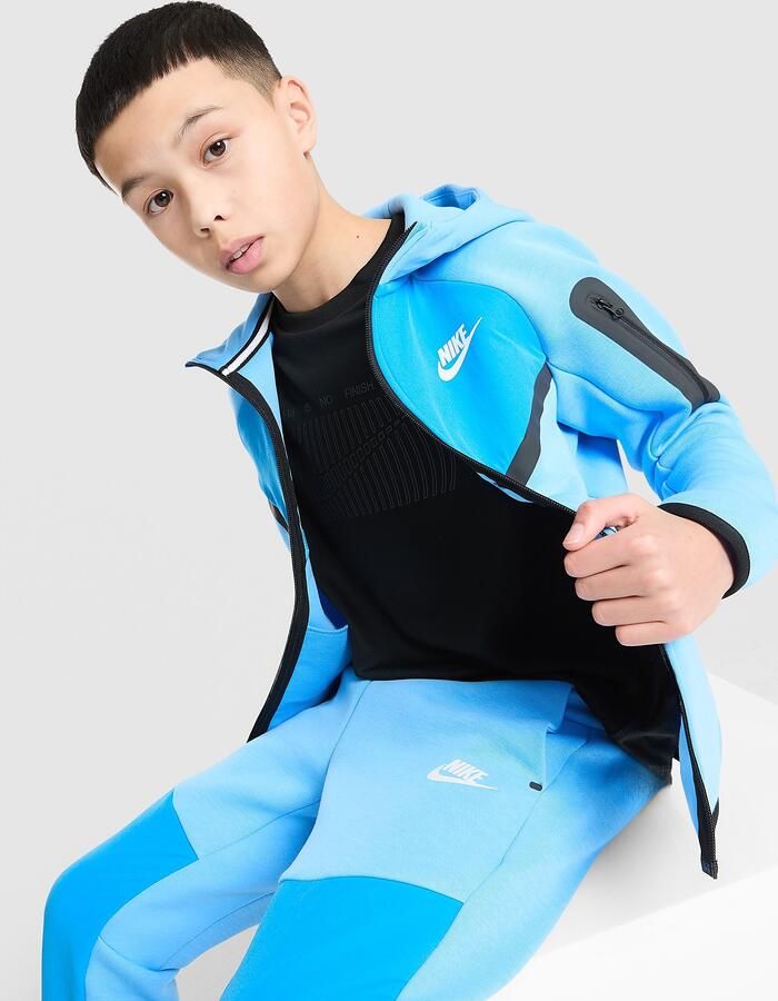 Nike Hoodie met rits voor kids Sportswear Tech Fleece Blauw