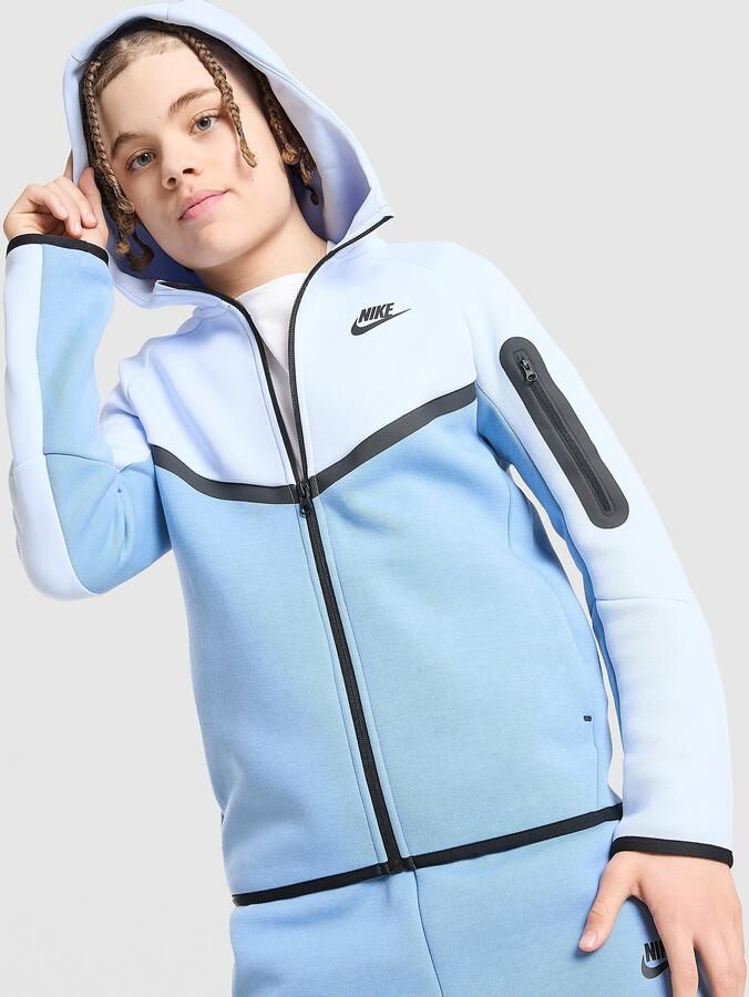 Nike Hoodie met rits voor kids Sportswear Tech Fleece Blauw