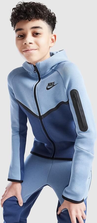 Nike Hoodie met rits voor kids Sportswear Tech Fleece Blauw