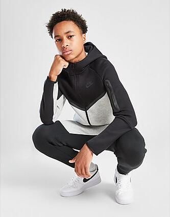 Nike Hoodie met rits voor kids Sportswear Tech Fleece Dark Grey Heather Kind Dark Grey Heather