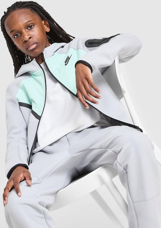 Nike Hoodie met rits voor kids Sportswear Tech Fleece Grijs