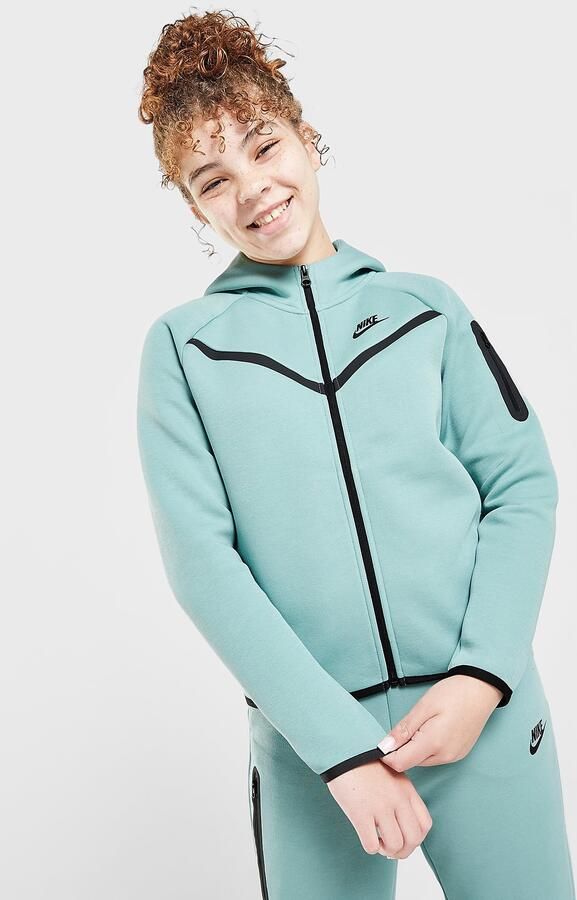 Nike Hoodie met rits voor Sportswear Tech Fleece Blauw