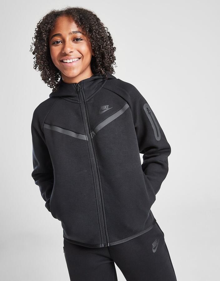 Nike Hoodie met rits voor Sportswear Tech Fleece Zwart