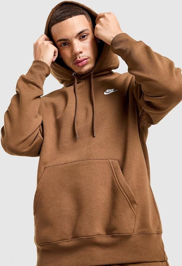 Nike Club Fleece Hoodie Men Hoodies & Sweaters bruin Maat XL Kleding - Foto 2