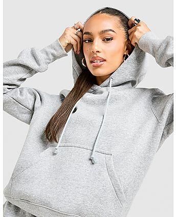 Nike Hoodie voor dames Sportswear Phoenix Fleece Dark Grey Heather- Dames Dark Grey Heather