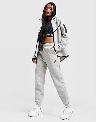 Nike Joggingbroek met halfhoge taille voor dames Sportswear Tech Fleece Grijs- Dames Grijs - Foto 2