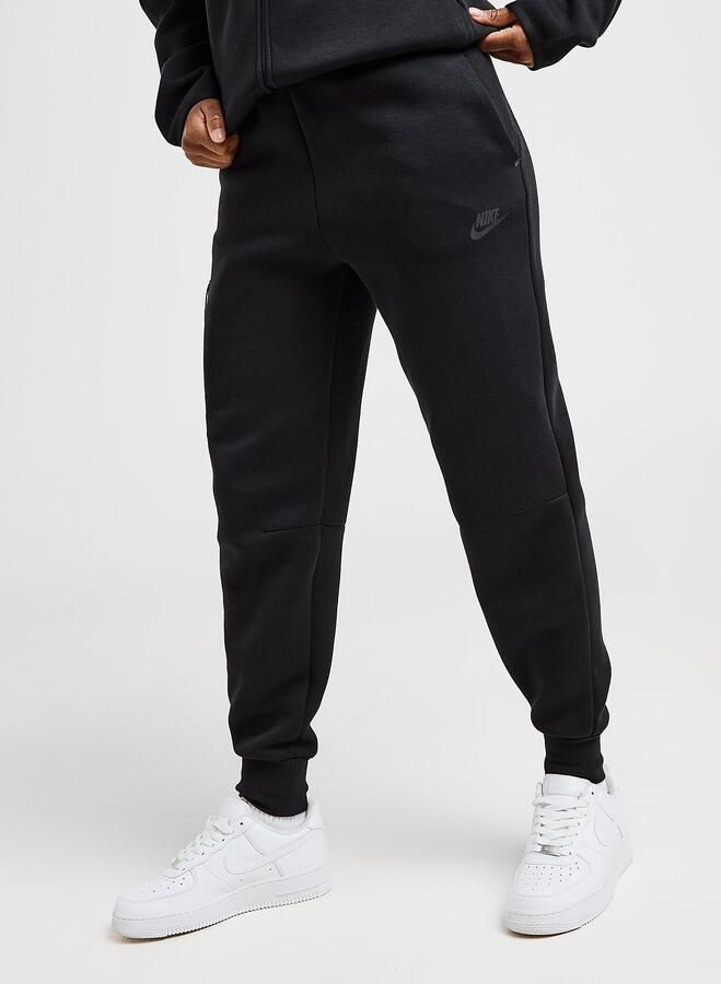 Nike Joggingbroek met halfhoge taille voor dames Sportswear Tech Fleece Zwart- Dames Zwart
