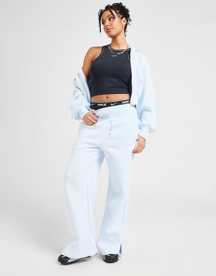 Nike Joggingbroek met hoge taille en wijde pijpen voor dames Sportswear Phoenix Fleece Blauw- Dames Blauw
