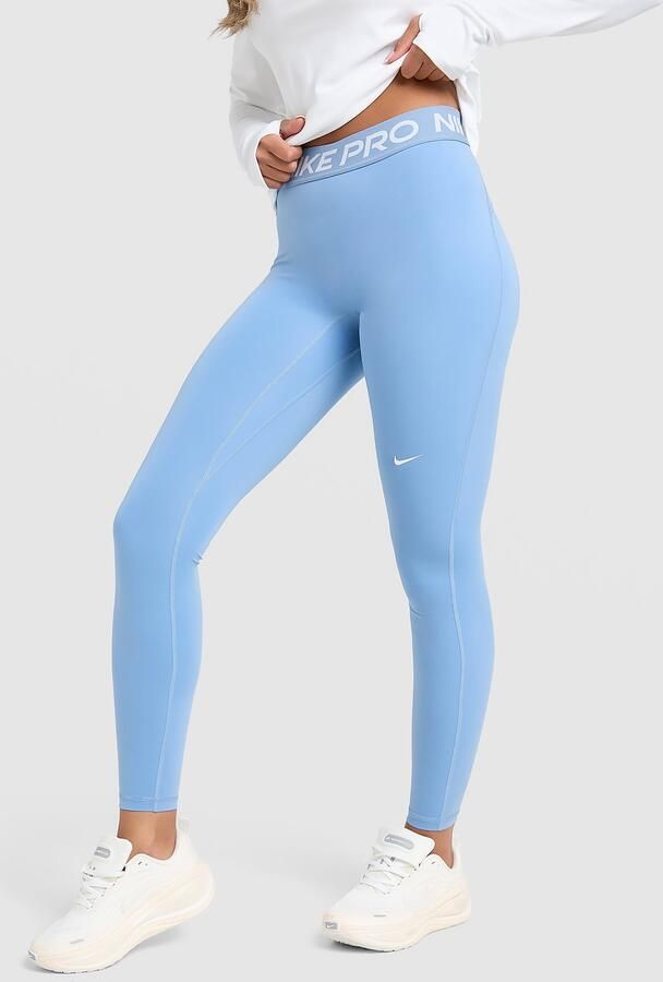 Nike Lange legging met halfhoge taille voor dames Pro Blauw- Dames Blauw