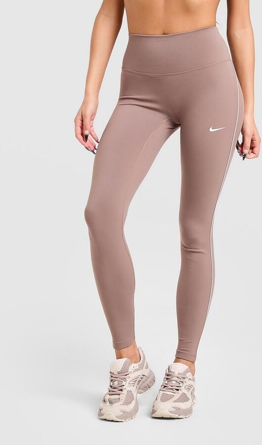 Nike Lange legging met hoge taille voor dames One Beige- Dames Beige