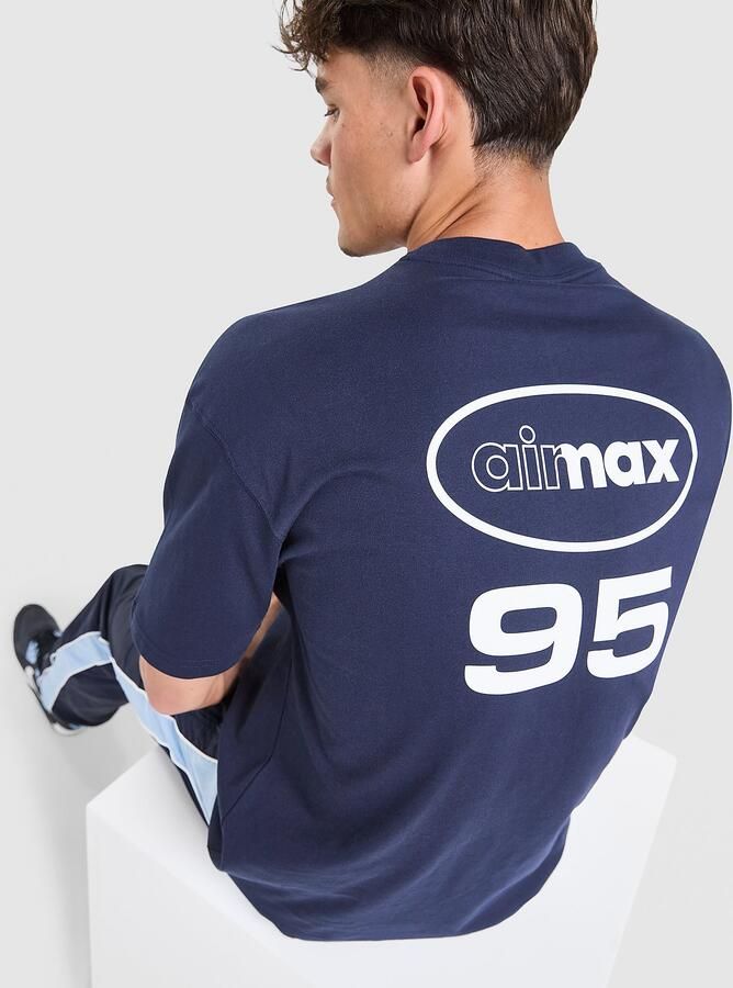 Nike Max90 T-shirt voor heren Sportswear Blauw- Heren Blauw