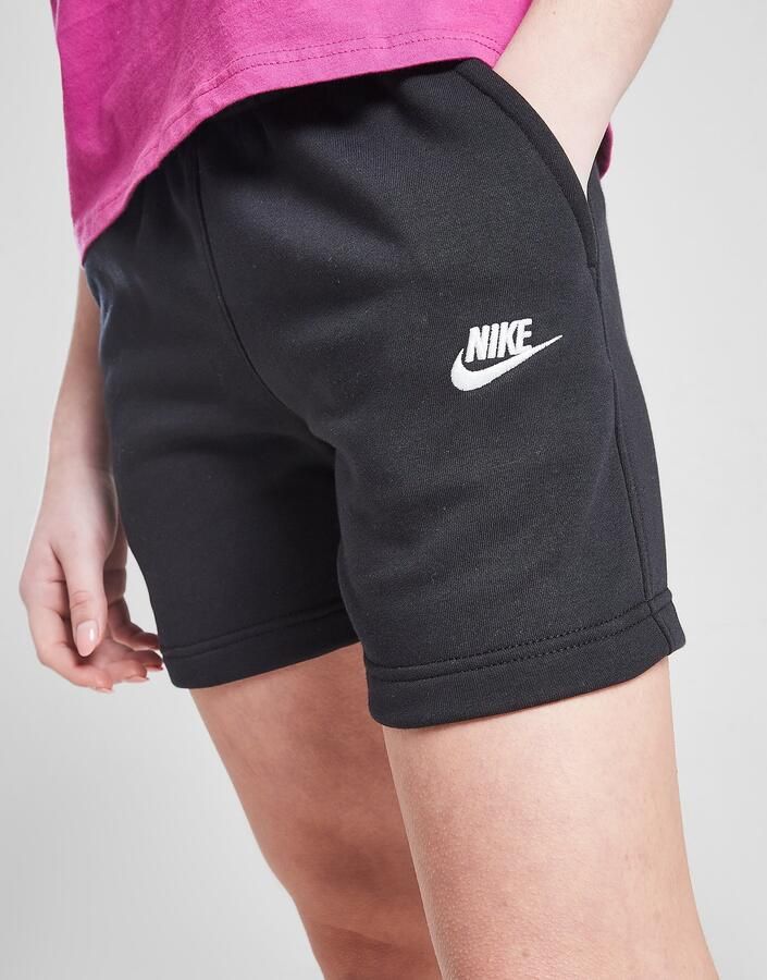 Nike sshorts van sweatstof (13 cm) Sportswear Club Fleece Zwart